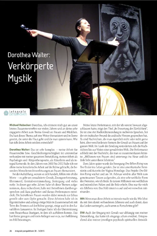 Dorothea Walter Verkorperte Mystik Interview